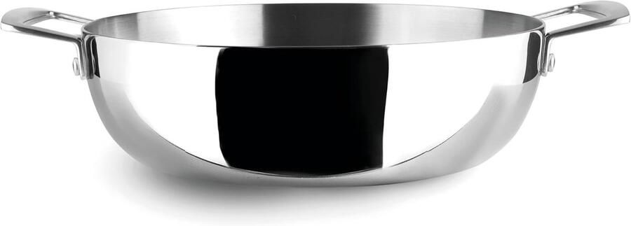 Honda Pan Koekenpan Bakpan Koken Braden Triply Inductiegeschikt 32 cm Grijs