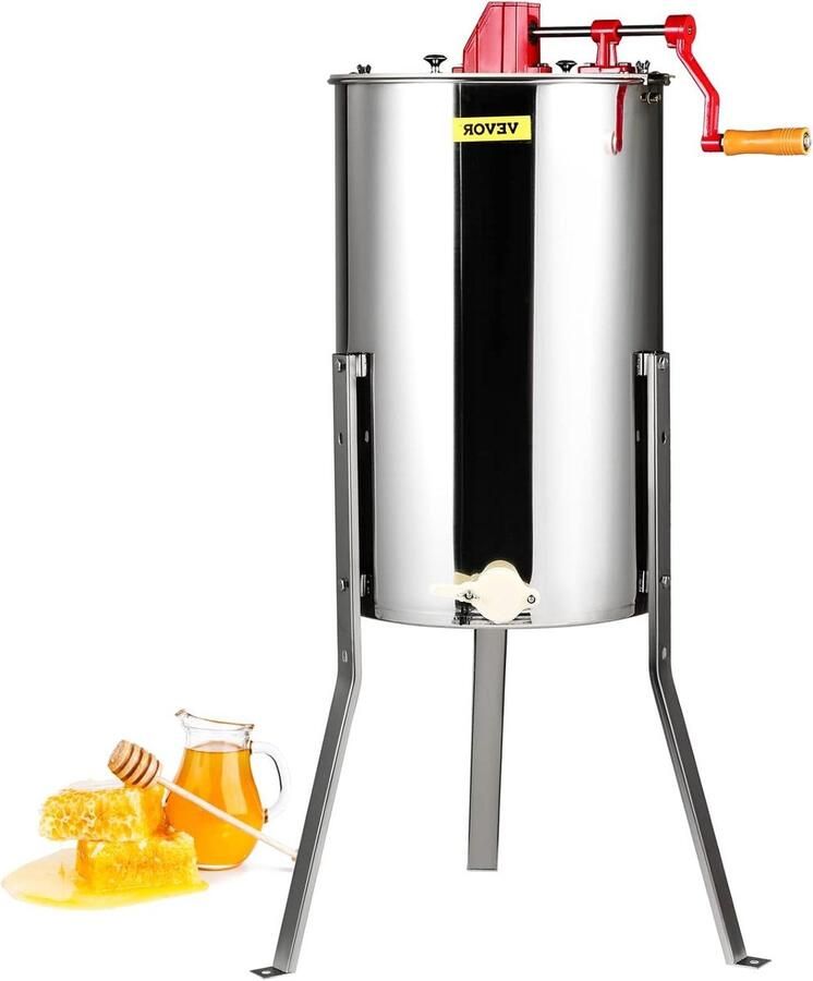 Honing Extractor Honing Pomp Honing Oogsten Roestvrij Staal 3 Frames Zilver