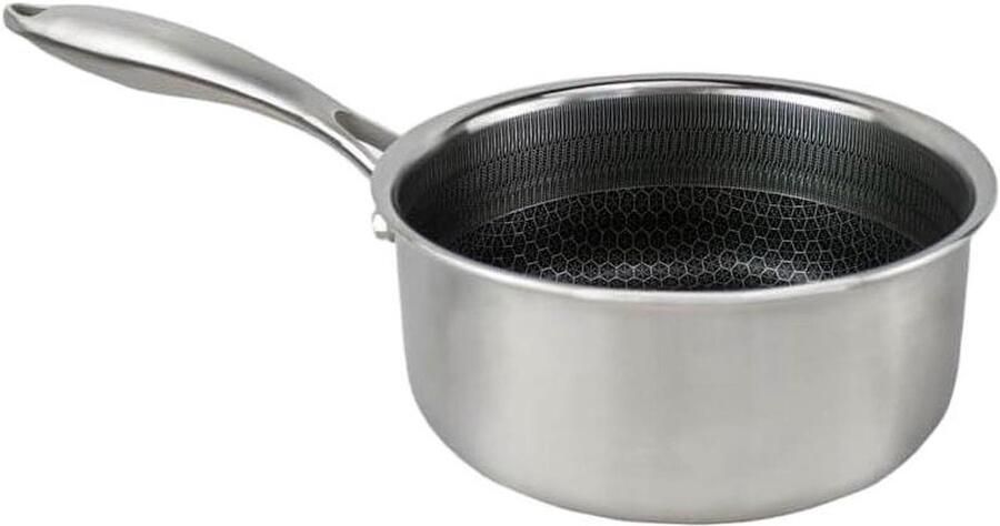 Honing Sauspan Kookpan Klein Sauzen Verwarmen PFAS-vrij 18 cm RVS