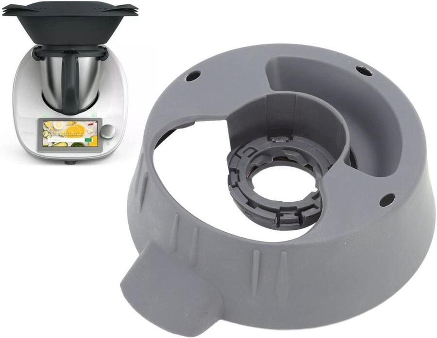 Hoofdpan Basis voor Thermomix TM5 TM6 Thermomix Bevestiging Beker Ring Basis Ring Moer Basis met Safe Lock Duurzame Thermomix Blender Accessoires Blender Onderdeel vervanging voor Thermomix Vorwerk - Foto 2