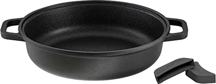 Hoogwaardige Serveerpan met Krasvaste Antiaanbaklaag Inductiegeschikt 28 cm