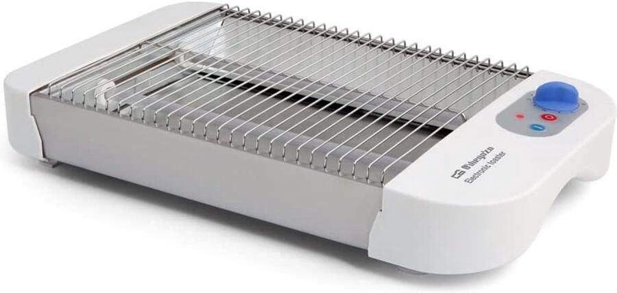 Horizontale Broodrooster Apparaat Fijn Gebak Brood Roosteren Zes Standen 600 Watt Grijs