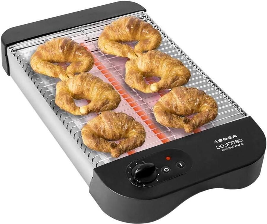 Horizontale Broodrooster Platte Rooster Toast Apparaat Brood Roosteren 3 Kwarts Elementen 900 Watt Multicolor
