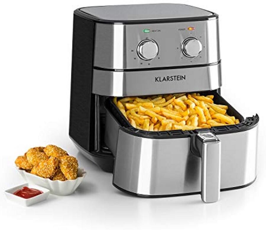 Hot Air Fryer 1700 Watt Gezond Bakken Met Temperatuurinstelling en Timer XXL Capaciteit 5.4L