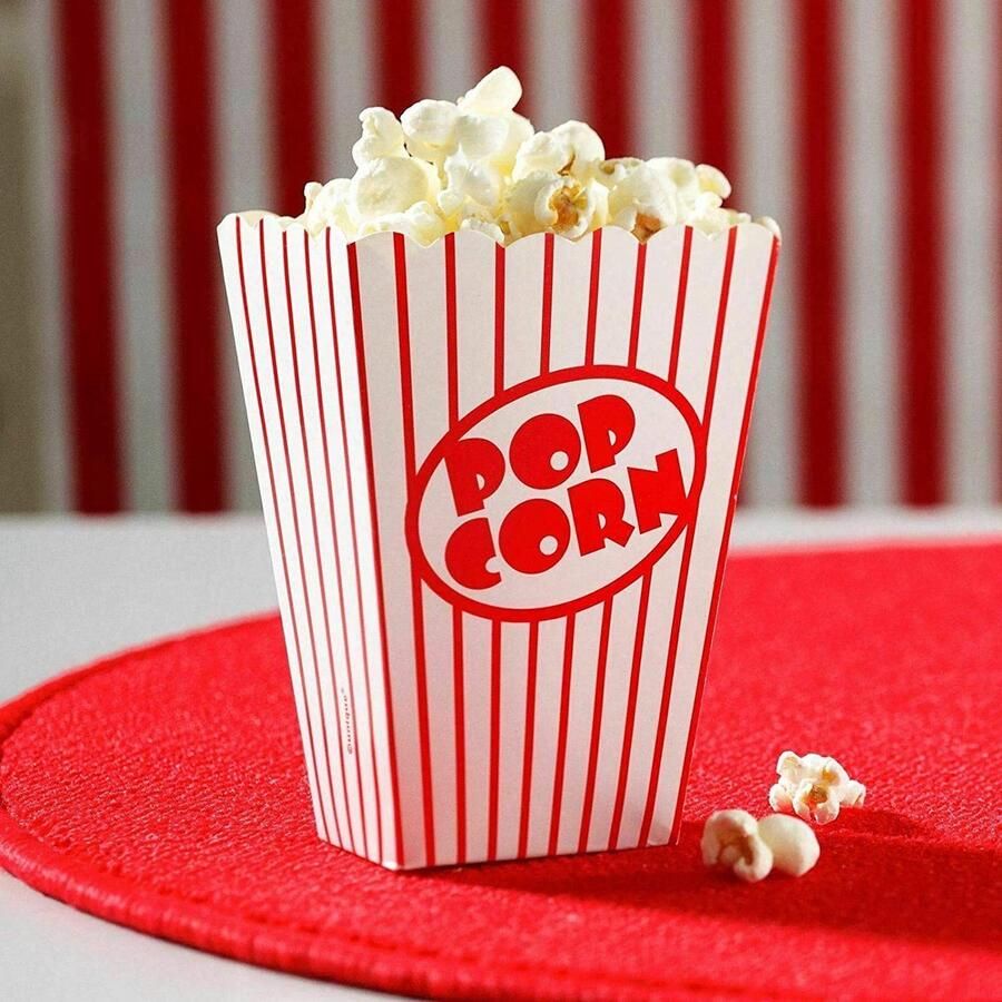 HOT BARGAINS Popcorn Dozen Film Hollywood Stijl Klassieke Rode Gestreepte Kartonnen Popcorn Dozen Voor Kinderen ShopVlot