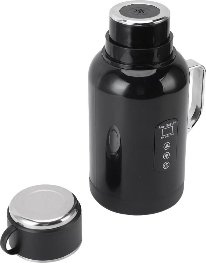 Hot Boilercar Waterkoker 12V 24Velect 4 Roestvrijstalen Draagbare Hete Ketel met LED-temperatuurdisplay voor op Reis Koffie Thee en Melk Ric Waterkoker voor Campingboil