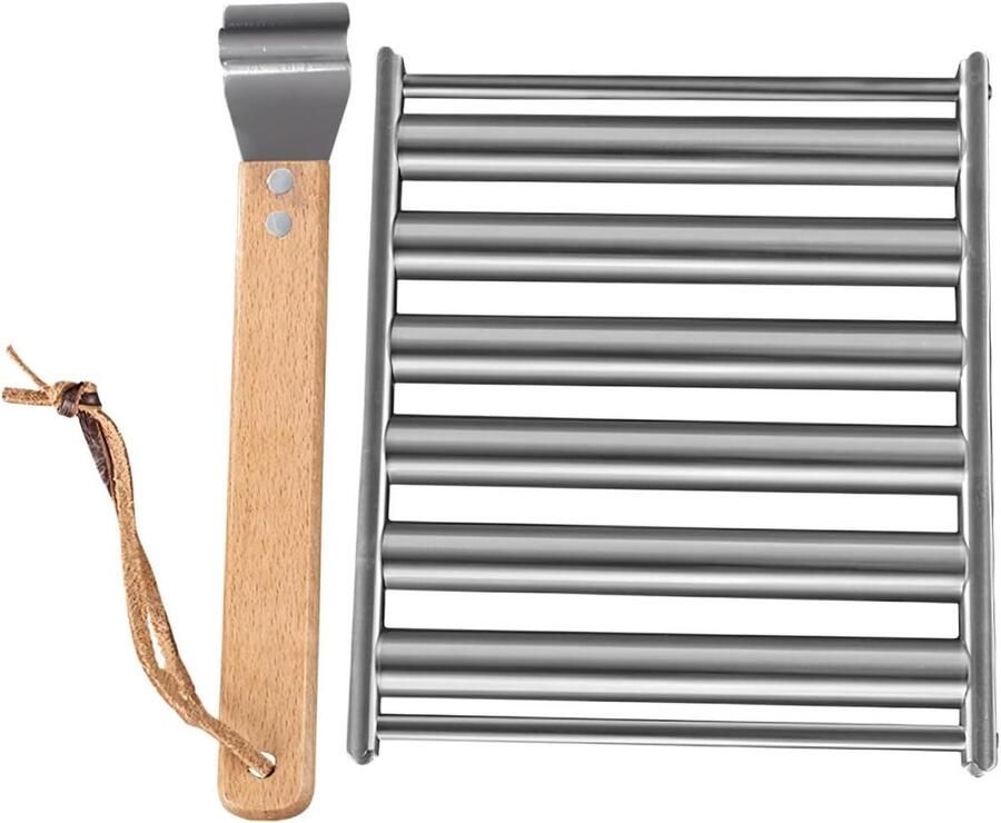 Worst Grill Roller Worst Grill Rek Buiten Koken Roestvrij Staal 19.99 x 15.01 x 3.99 cm