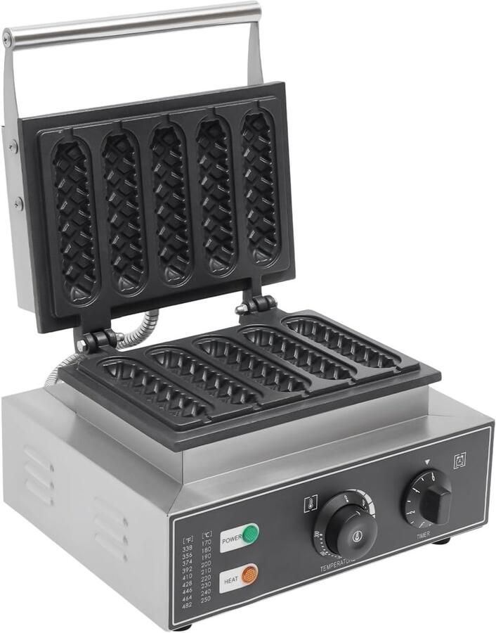 Hot Dog Wafelijzer 1550 W Automatisch Antiaanbaklaag Snel en gemakkelijk bereiden SnelShoppen
