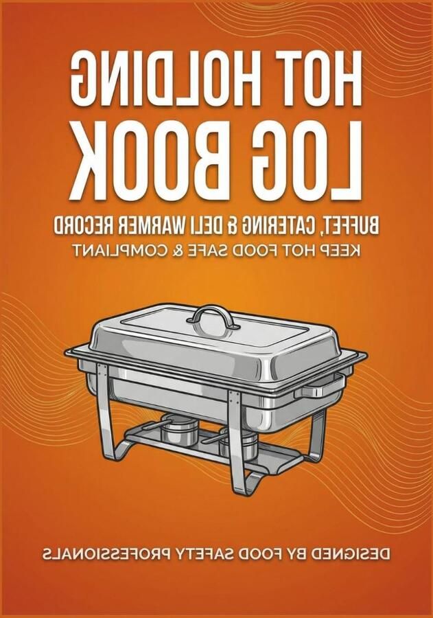 Hot Holding Logboek Temperatuur Logboek Voedselveiligheid Bijhouden Professionele Log Vellen 100 Pagina's Oranje