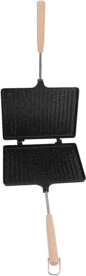 Hot Maker Non Stick Draagbare Handbroodrooster voor Ontbijt Familie Multifunctionele Sandwichbroodrooster Geschikt voor Thuisgebruik