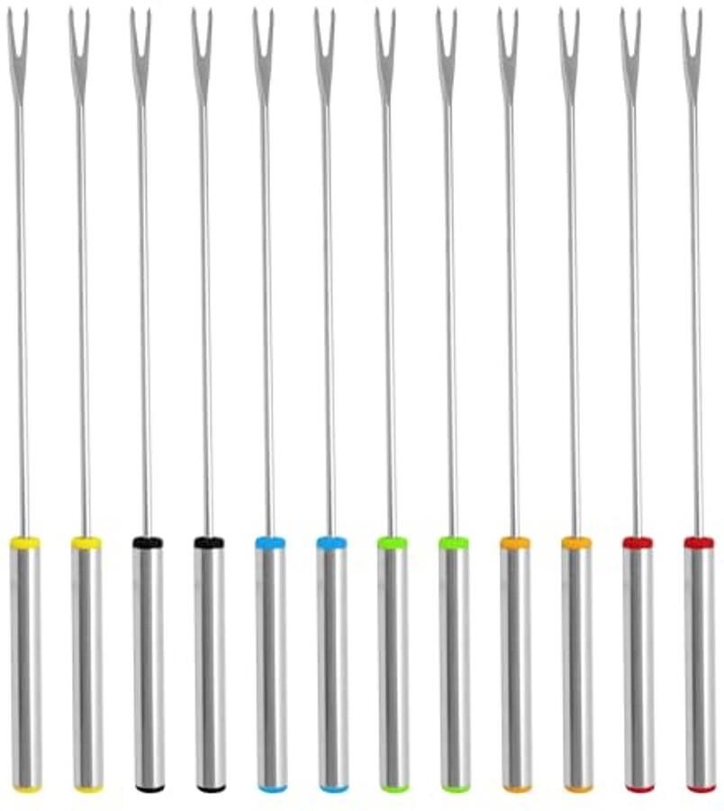 Hot Pot Vorken Set 12 Stuks Roestvrij Stalen Fondue Vorken
