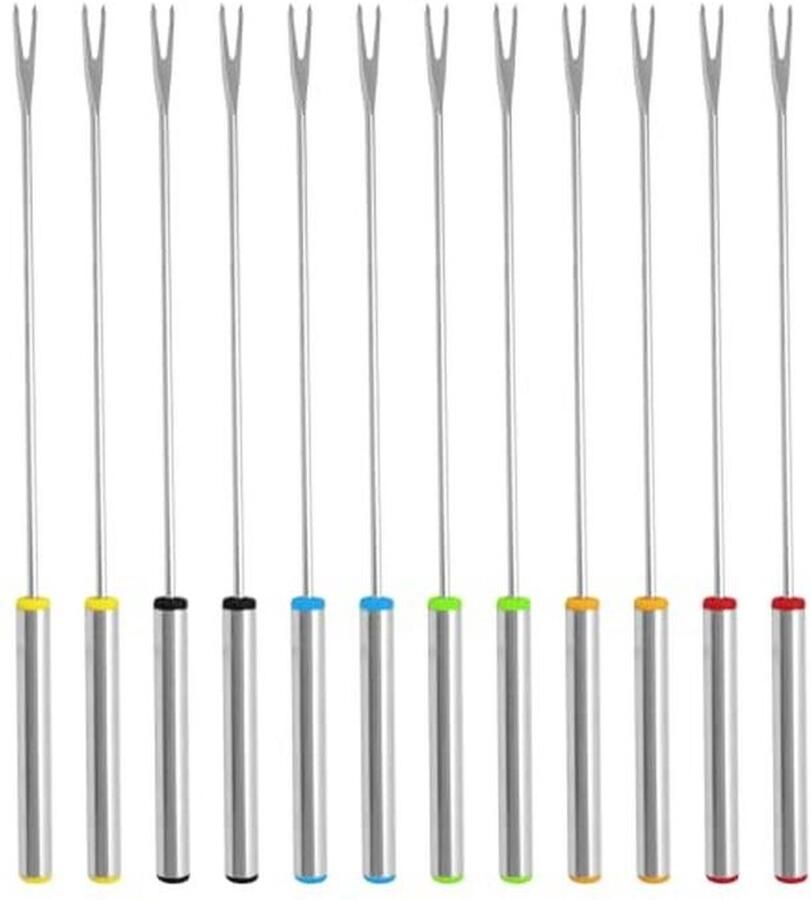 Hot Pot Vorken Set 12 Stuks Roestvrij Stalen Fondue Vorken