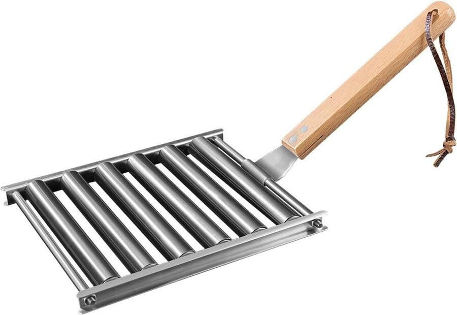 Hotdog Grill Roller Worst Grill Rek Buiten Koken Roestvrij Staal 20 x 15 x 4 cm