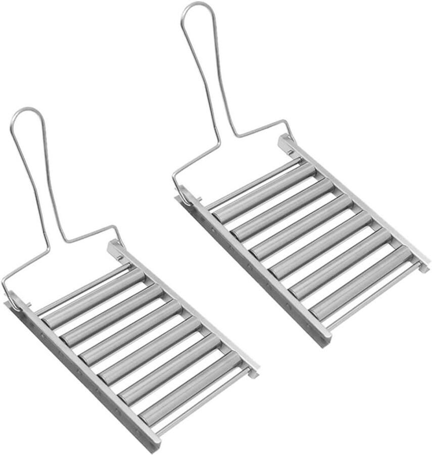 Hotdog Roller RVS Worst Grill Outdoor Koken Gelijkmatige Warmteverdeling 22 x 15 x 3 cm Zilver