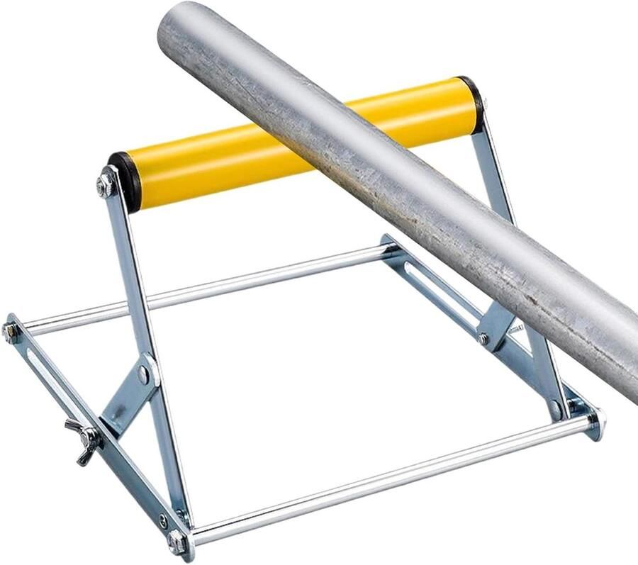 Steunframe Snijmachine Materiaalstandaard Zaag Precisie Snijwerk Verstelbare Hoogte 55-135 mm Geel
