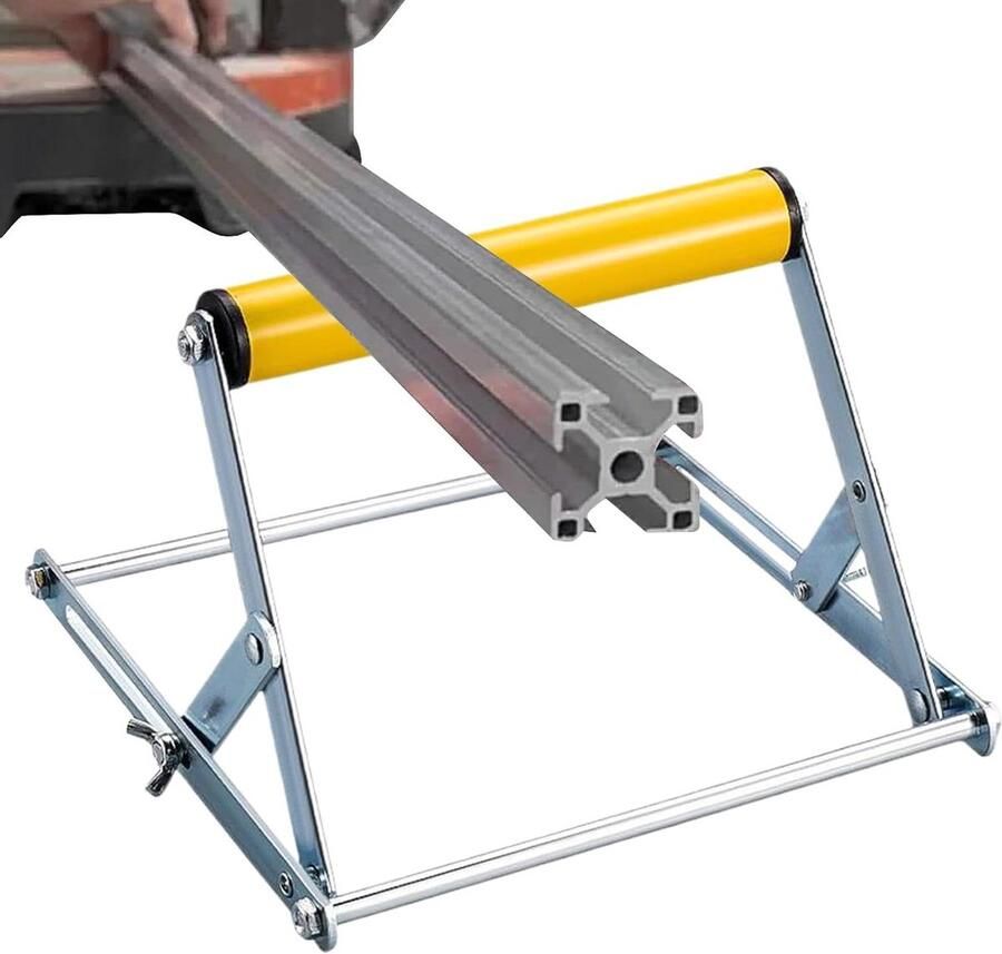 Houder Snijmachine Rolhouder Ondersteuning Precisie Snijwerk In hoogte verstelbaar 203 x 200 mm Geel