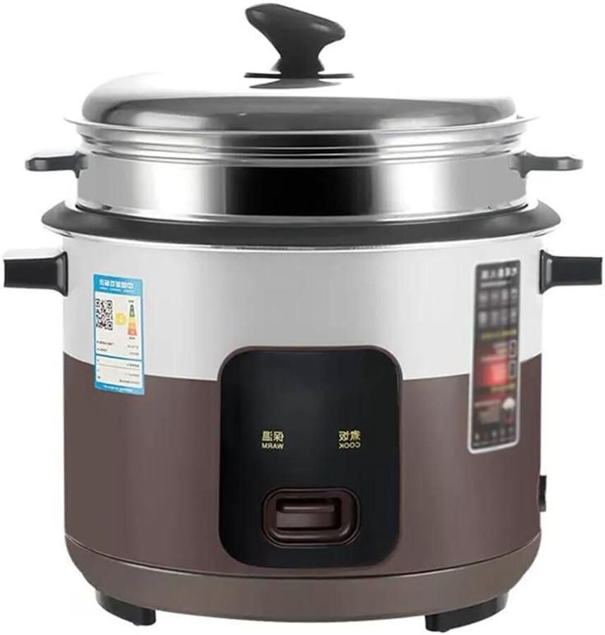 Household Old Fashioned Rice Steamer With Steamer Suitable For 2-8 People Large Capacity Rice Cooker On One Button 2L