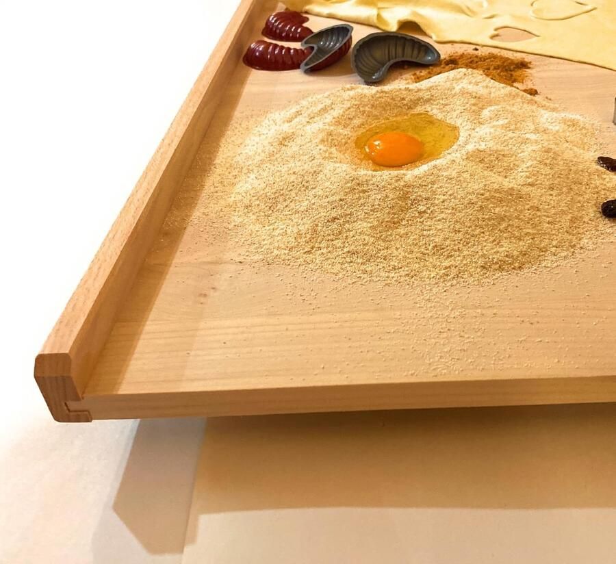 Houten Bakplaat Deegplank Pastaplank Brood Bakken Antislip Stopstrips 100 x 60 cm Natuurlijk Hout