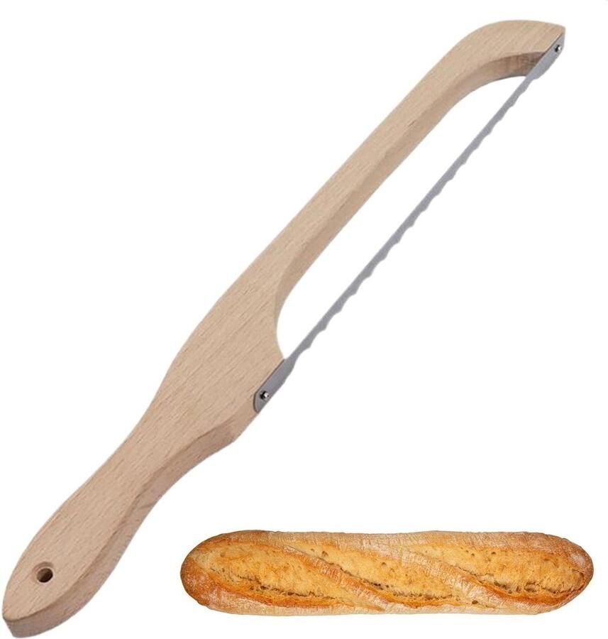 Houten Broodsnijder Broodboogsnijder Snijgereedschap Gelijkmatig Brood Snijden Comfortabel Houten Handvat 42 Centimeter Niet gespecificeerd