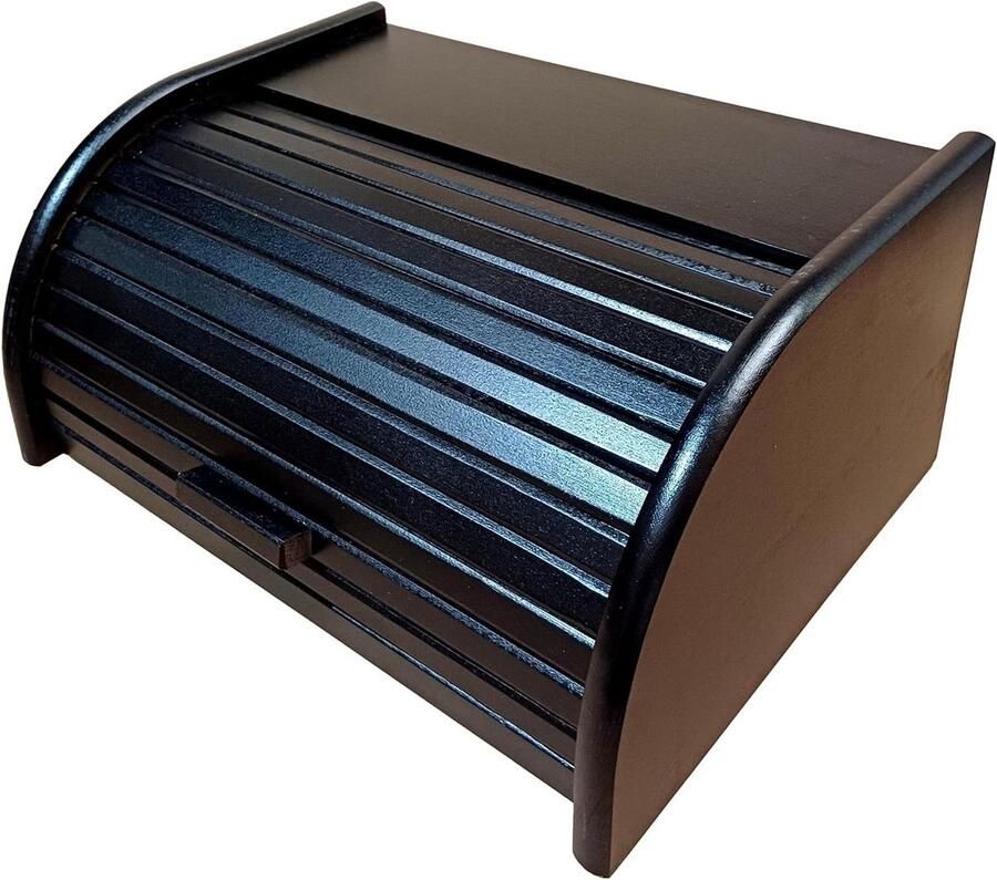 Houten Broodtrommel Keuken Opberger Brood Bewaren Massief Beukenhout 40 x 30 x 18 cm Houtkleur