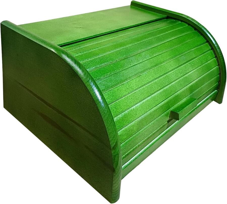 Houten Broodtrommel met Rol- of Dropdown Deur voor Vers Brood en Broodjes