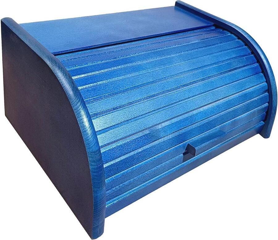 Houten broodtrommel met roldeur of drop-down-deur Perfect voor het bewaren van brood en broodjes