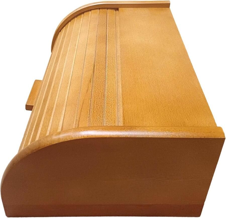 Houten broodtrommel met roldeur of drop-down-deur voor het bewaren van brood 24 soorten beschikbaar