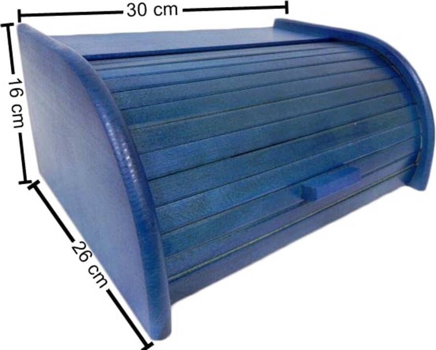 Houten broodtrommel met roldeur of drop-down-deur voor optimale broodbewaring