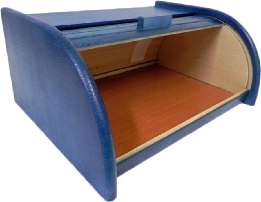 Houten broodtrommel met roldeur of drop-down-deur voor optimale broodbewaring