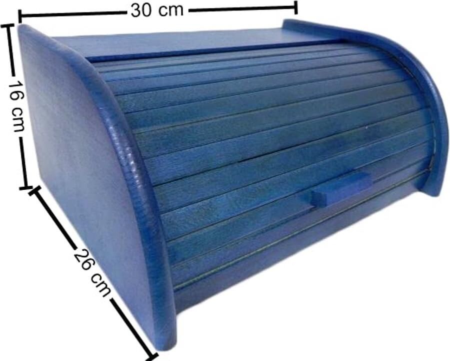 Houten broodtrommel met roldeur of drop-down-deur voor optimale broodbewaring - Foto 2