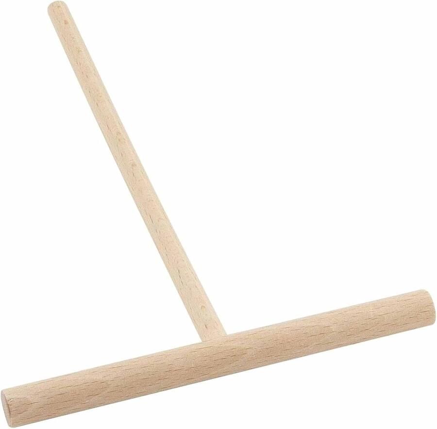 Houten Crêpe Spreider Beslag Stok Pannenkoeken Bakken Handgemaakt Kwaliteit 14 cm Houtkleur