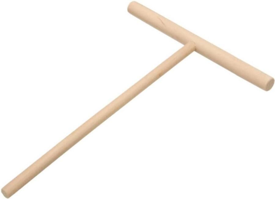 Houten Crêpe Spreider Pannenkoekgereedschap Deeg Gelijkmatig Verdelen T-vorm Ontwerp Medium Niet gespecificeerd