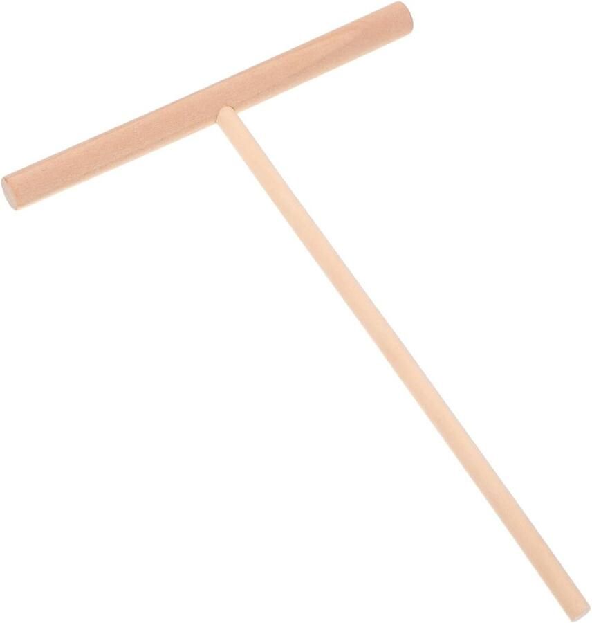 Houten Crepespreider Pannenkoeken Gereedschap Egaal Verdelen T-vormige Spreider 155 x 12 cm Beige