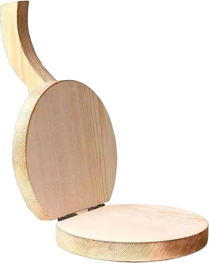 Houten Deegpers Tortilla Pers Deeg Vormen Gelijkmatige Deeglagen 23 x 15 x 16 cm Houtkleur