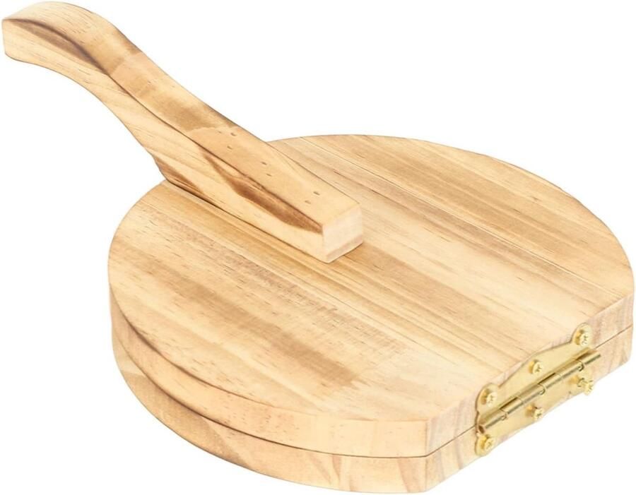Houten deegpers voor tortilla's dumplings en pizza ideaal voor bakliefhebbers en koks