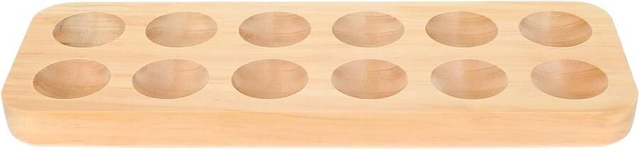 Houten Eier Tray Eierplate Houder Eieren Bewaren Verstelbaar Ontwerp 31x11.1x2.6 cm kleuren
