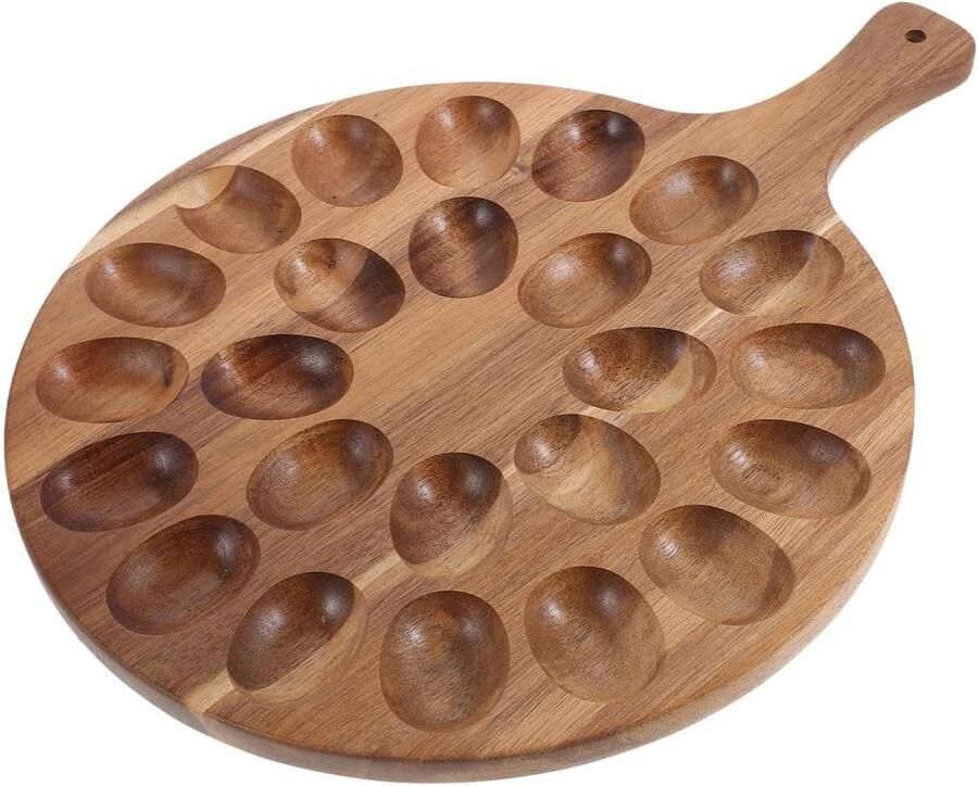 Houten Eierhouder Eierdop Kippenei Paasdecoratie Opslag Creatief Kippenontwerp 406 x 30 x 15 cm Natuurlijk Hout