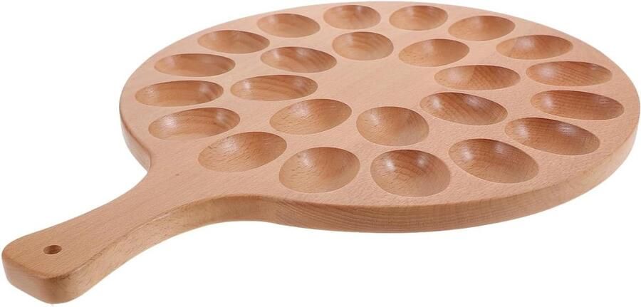 Houten Eierhouder Eierrek Eierdop Paasvieringen Rustieke Hout Textuur 406 x 30 x 15 cm Khaki