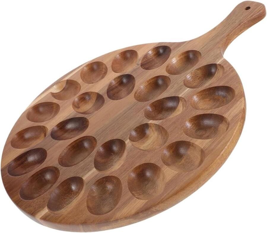 Houten Eierhouder Eierrekje Dienblad Paasdecoratie Opslag Praktisch Ontwerp 40.6 x 30 x 1.5 cm Niet gespecificeerd