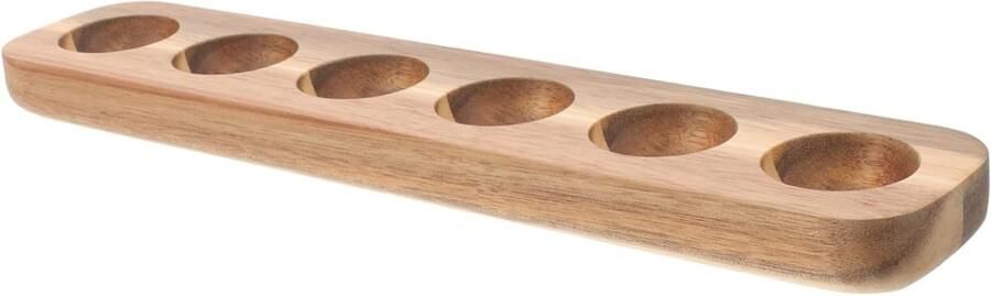 Houten Eierhouder Eierrekje Kippeneieren Keuken Opbergen Compartimenten Ontwerp 32 cm Niet gespecificeerd
