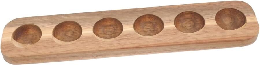 Houten Eierhouder Opbergdoos Keuken Eieren Bewaren Stevig Ontwerp 25 cm Lengte Natuurlijk Hout