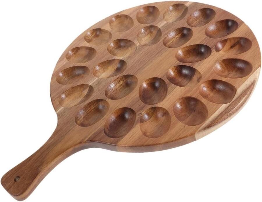 Houten Eierhouder Paasei Bakje Paasdecoratie Multifunctioneel en Nuttig 40.6 cm Houtkleur