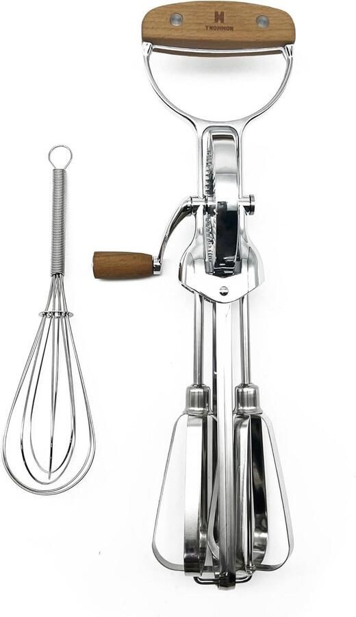 Houten Eierklopper Handmixer Keuken Snel Mixen Handmatige Bediening 305 cm Eikenhout