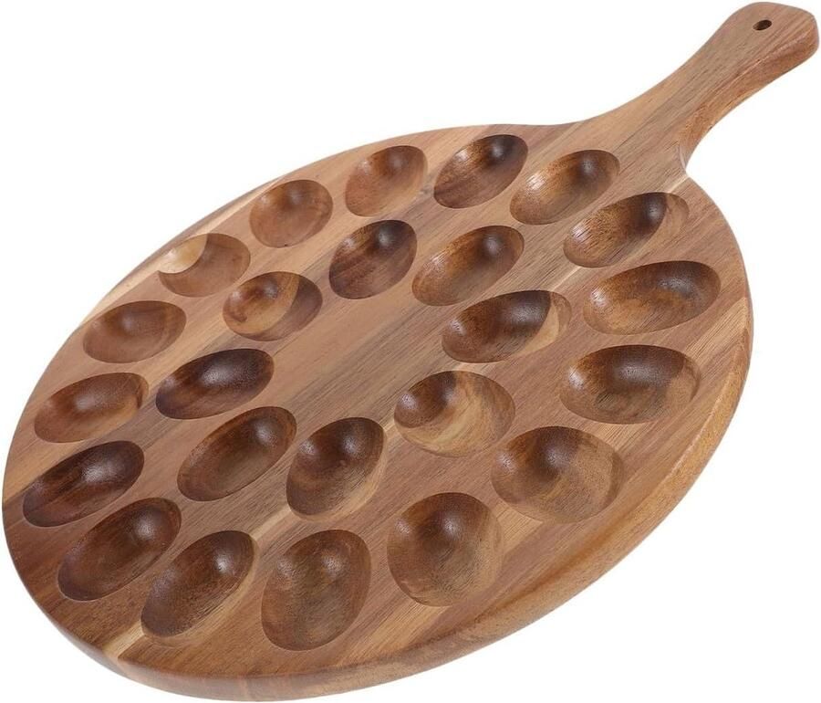Houten Eierrek Eierhouder Opslag Paasdecoratie Keuken Natuurlijk Houtmateriaal 40.6 x 30 cm Niet gespecificeerd