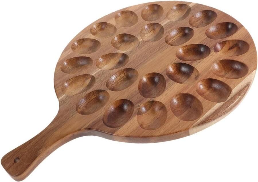 Houten Eierrek Eierhouder Serveerschaal Paasdecoratie Keuken Vormgegeven Kip 40.6 cm Niet gespecificeerd