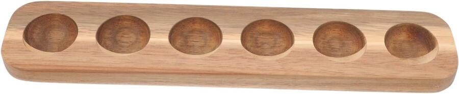 Houten Eierrekje Kip Ei Houder Keuken Opbergen Compartimenten Ontwerp 32 cm Niet gespecificeerd