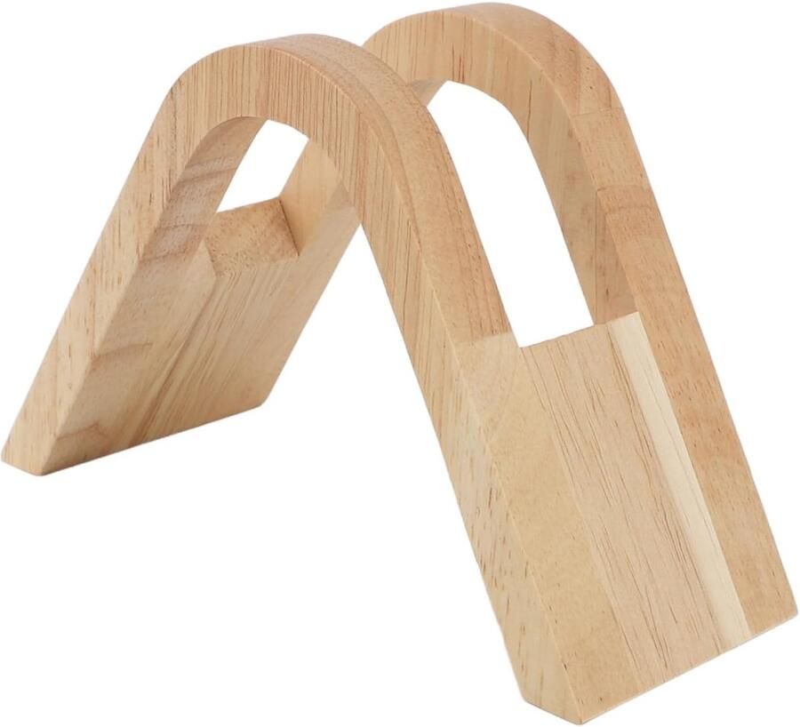 Houten Kegel Papieren Koffiefilterhouder Boogontwerp Papieren Opbergrek voor Koffiefilters Kopjes en Keukengerei