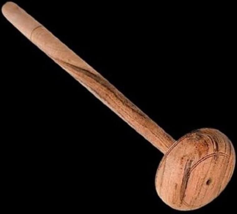 Houten Lassi Klopper Karnemelk Mixer Traditioneel Boter Maken Handgemaakt Ontwerp 30.5 cm Houtkleur