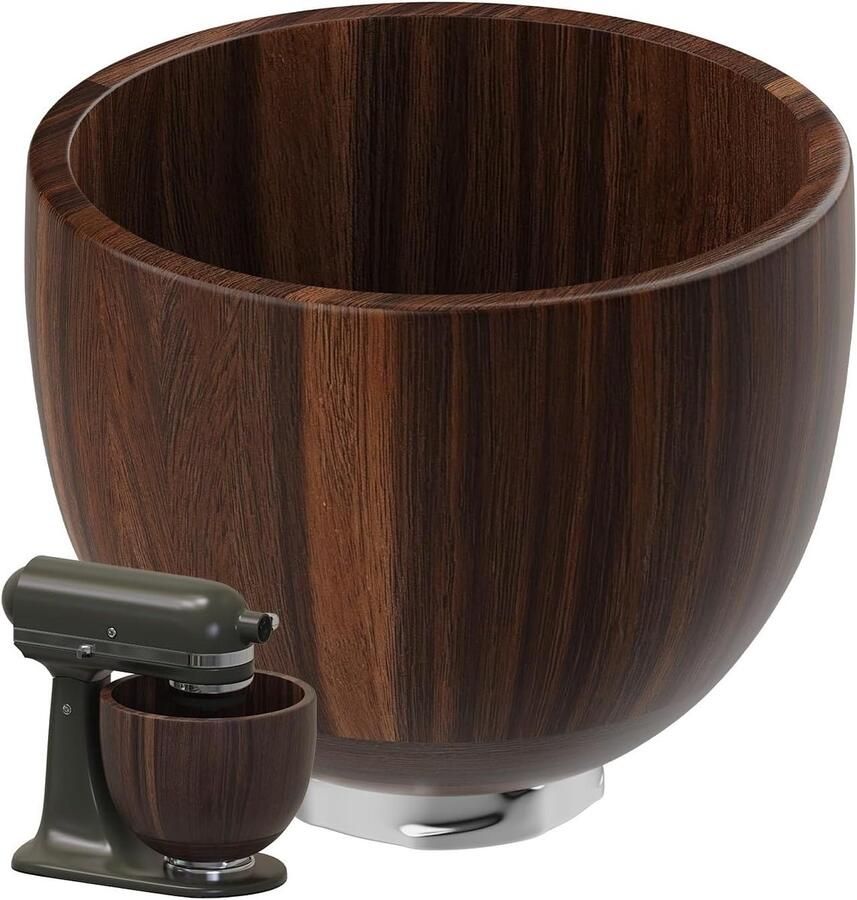 Houten Mengkom Acacia Kom Bakken Ingrediënten RVS Bevestiging 5 Quart Natuurlijk Hout