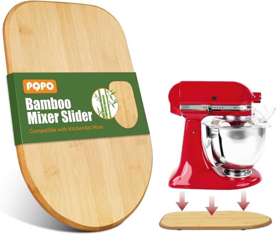 Houten Mixer Slider Geschikt voor 4.5-5 Qt en 6-8 Qt Bowl Lift Keukenmachines Duurzaam en Handig Accessoire